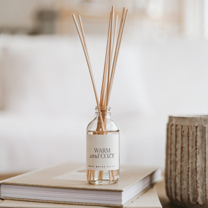 Warm and Cozy Clear Reed Diffuser Collective Sweet Water Decor