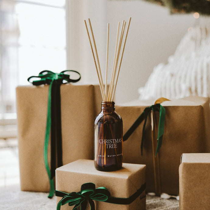 Christmas Tree Amber Reed Diffuser Gift Sweet Water Decor