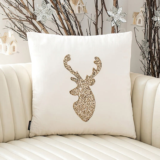 Reindeer Silhouette Pillow General SAF