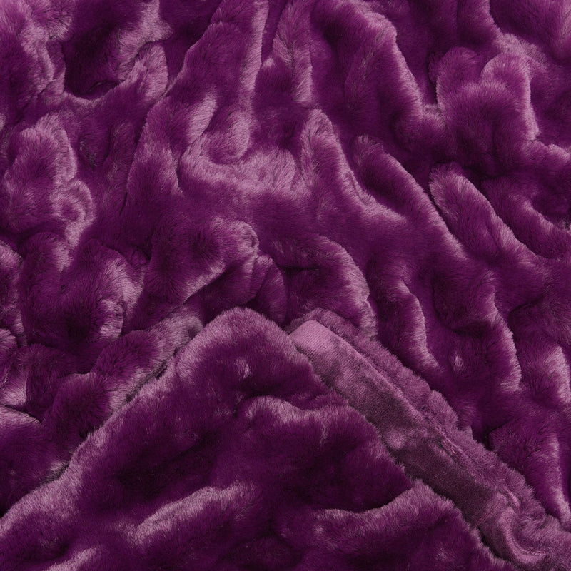 Load image into Gallery viewer, Ruched Faux Fur Throw Blanket Collective Chanasya
