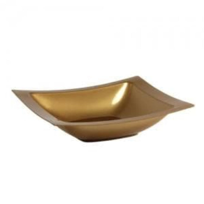 Rectangular Gold 5oz Plastic Dessert Bowls Bowls Lillian