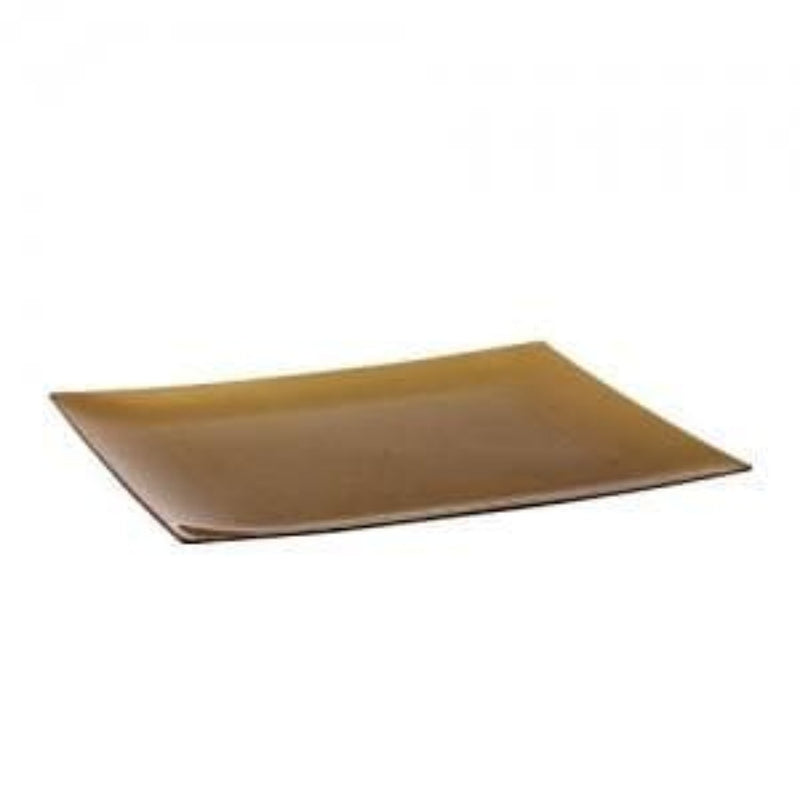 Load image into Gallery viewer, Rectangular Gold Plastic Appetizer Plates 7.5&quot; Disposable Plates Lillian
