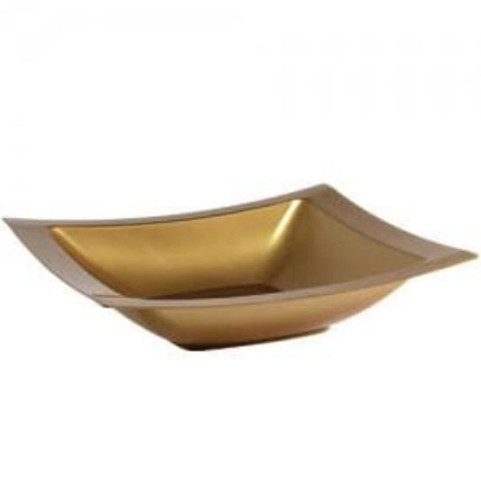 Rectangular Gold Plastic Soup Bowls 12 oz Bowls Lillian