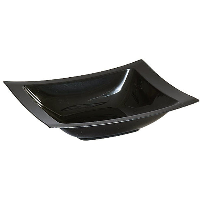 Rectangular Plastic Dessert Bowls Black 5 oz Bowls Lillian Tablesettings