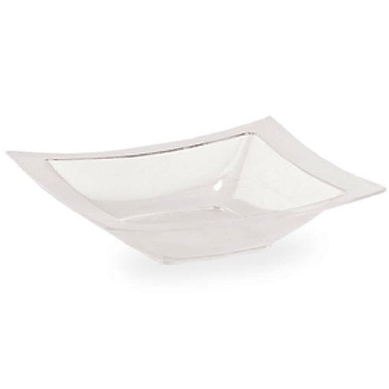 Load image into Gallery viewer, Rectangular Plastic Dessert Bowls Clear 5 oz Bowls Lillian Tablesettings
