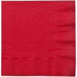 Red Lunch Napkins Napkins Party Dimensions