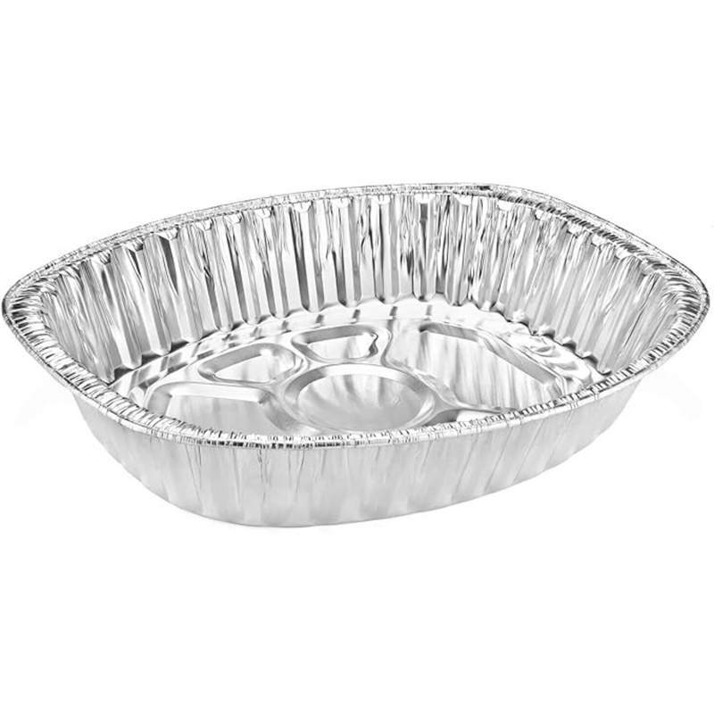 Load image into Gallery viewer, *WHOLESALE* Disposable Durable Large Oval Turkey Roaster Pans |100 ct/case Disposable VeZee
