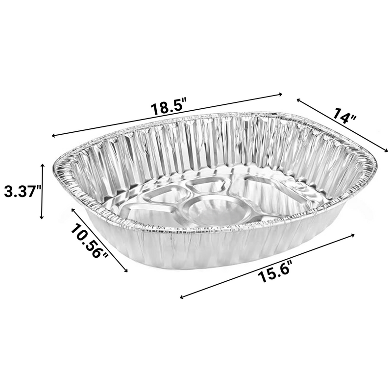 Load image into Gallery viewer, *WHOLESALE* Disposable Durable Large Oval Turkey Roaster Pans |100 ct/case Disposable VeZee
