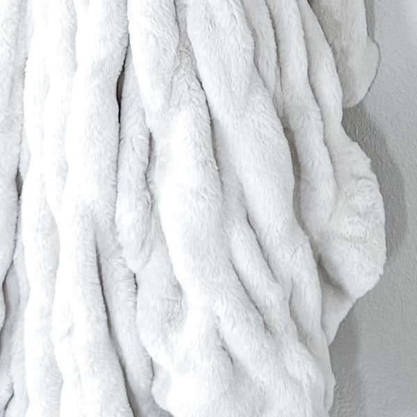 Load image into Gallery viewer, Ruched Faux Fur Throw Blanket Collective Chanasya
