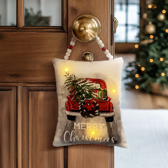 Light Up Vintage Truck Hanging Pillow General SD