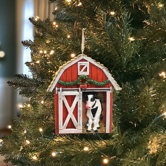 Holiday Barn Ornament Gift SD