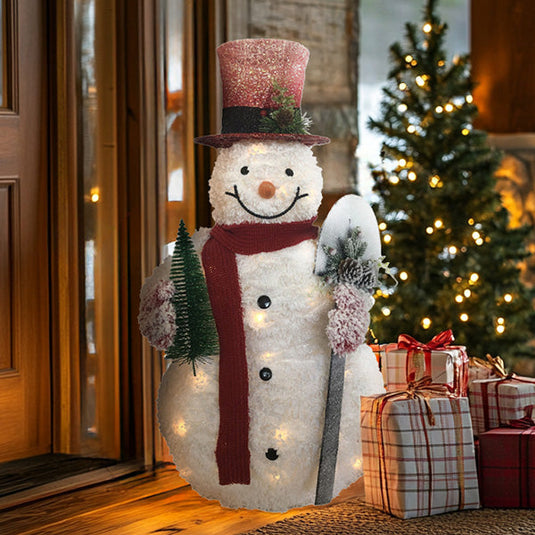 35 Inch Light Up White Frosted Snowman General SD