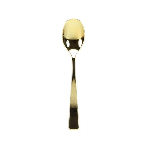 Load image into Gallery viewer, Cutlery Silverware Extra Heavyweight Disposable Flatware Spoons Gold Tablesettings Lillian
