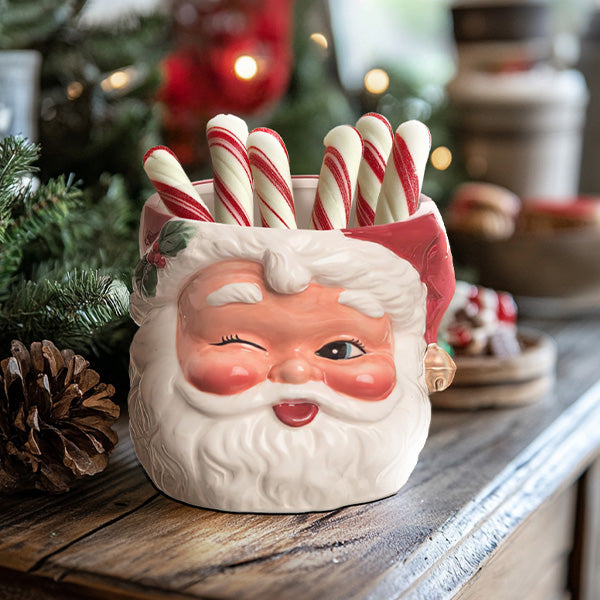 Retro Winking Santa Ceramic Bowl General TP