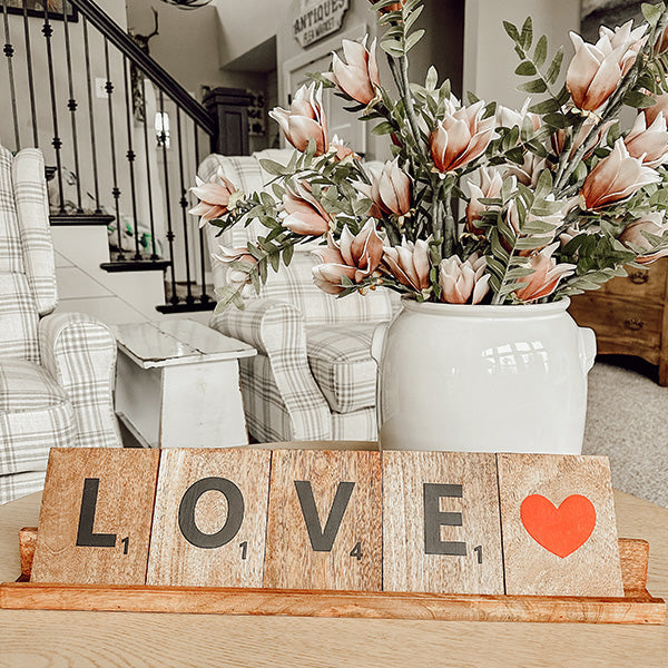 Love Tabletop Scrabble Sign General CT