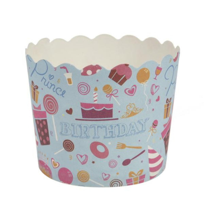 Simcha Collection Blue Bday Baking Cups 20CT Food Storage & Serving Blue Sky