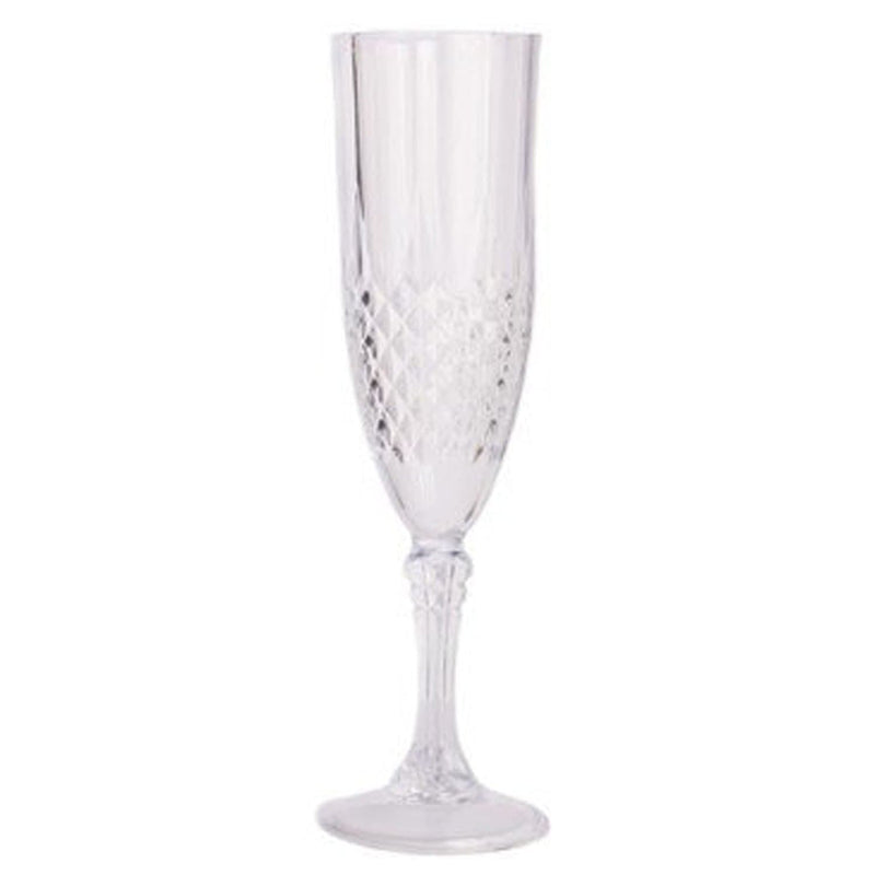 Load image into Gallery viewer, Simcha Collection Crystal Effect Elegant Plastic Champagne Flutes 5oz Cups Blue Sky
