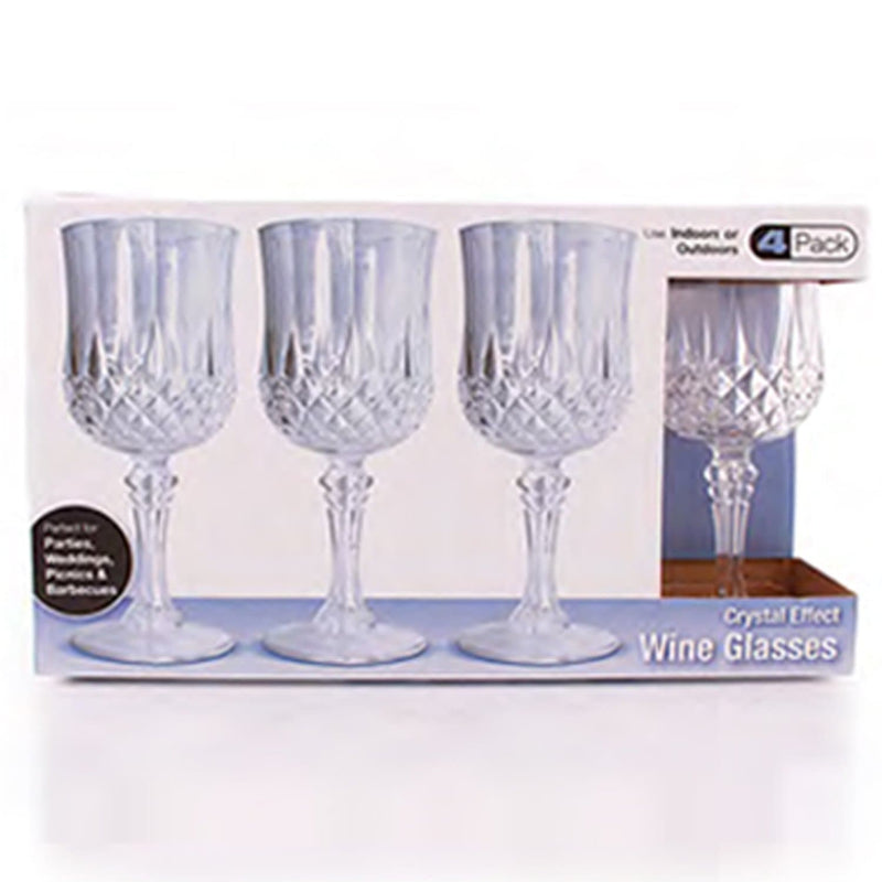 Load image into Gallery viewer, Simcha Collection Crystal Like Elegant Plastic Wine Glasses 8 oz Cups Blue Sky
