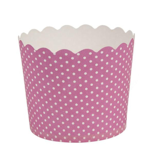 Simcha Collection Pink Polka Dots Large Baking Cups 20CT Food Storage & Serving Blue Sky