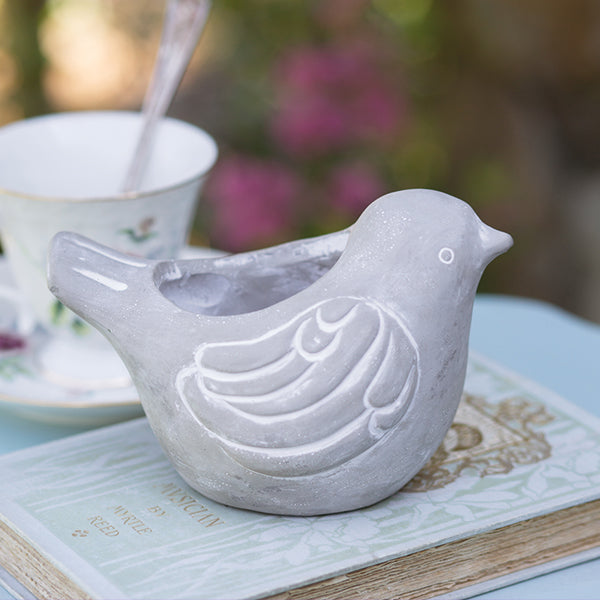 Load image into Gallery viewer, Farmhouse Bird Cement Planter, Choose Your Style Whats trending CT
