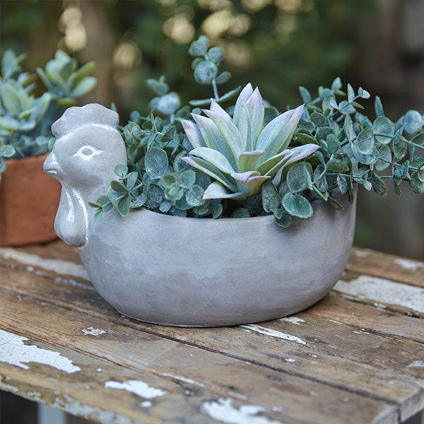 Load image into Gallery viewer, Farmhouse Bird Cement Planter, Choose Your Style Whats trending CT
