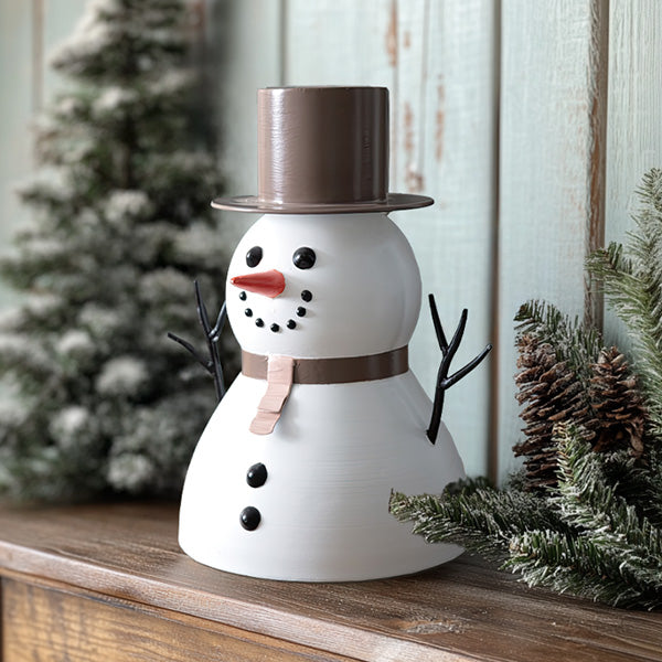 Metal Snowman with Top Hat General CTW