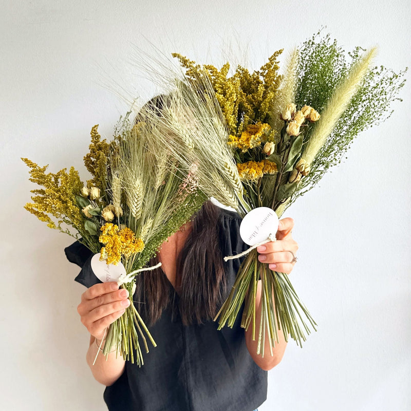 Load image into Gallery viewer, Dried Solidago &amp; Yarrow Bouquet Collection houseoflilac
