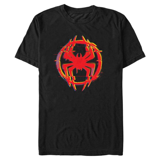 Spider-Man Across the Spider-Verse - Glitchy Spider Symbol - T-Shirt Apparel Fifth Sun