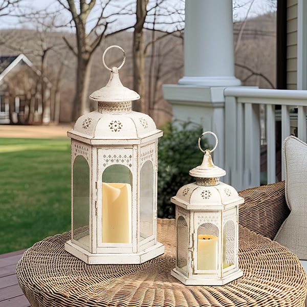 Spring Ivory Metal Lantern, Set of 2 Whats trending TP