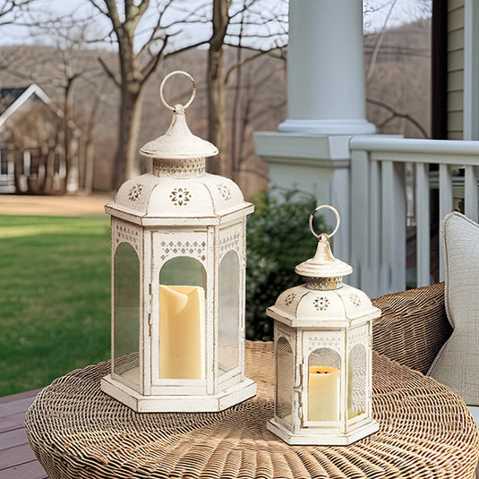 Spring Ivory Metal Lantern, Set of 2 Whats trending TP