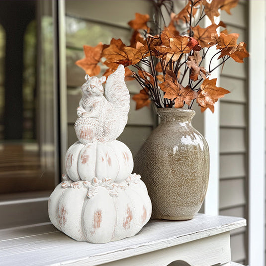 Elegant Squirrel & Pumpkin Decor General TP