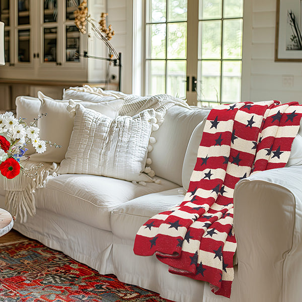 Patriotic Stars and Stripes Throw Whats trending CFNI