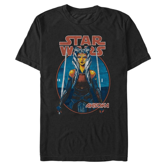 Star Wars - Ahsoka Twin Sabers - T-Shirt Apparel Fifth Sun