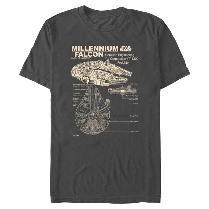 Star Wars - Corellian Freighter - T-Shirt Apparel Fifth Sun