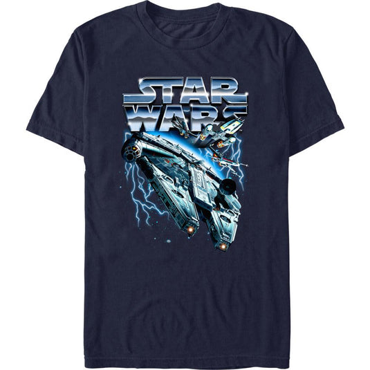 Star Wars - Metal Ship - T-Shirt Apparel Fifth Sun