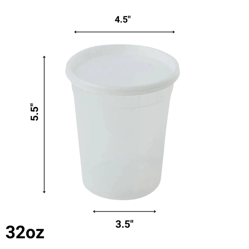 Load image into Gallery viewer, *WHOLESALE* 32oz. Heavy Duty Deli Containers with Lids | 240ct/case Food Storage &amp; Serving VeZee
