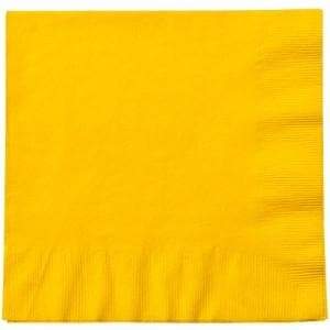 99¢ Sunshine Yellow Lunch Napkins 20 Count Party Dimensions