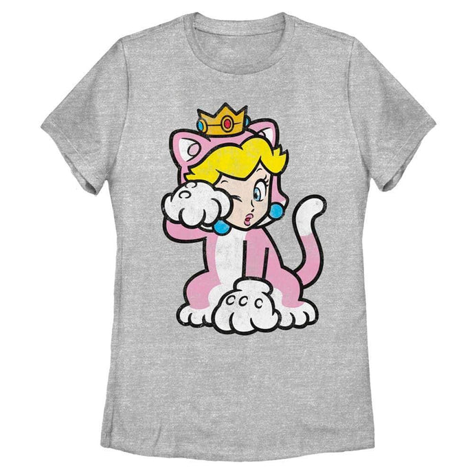 Super Mario Bros. - Cat Peach Solo - T-Shirt Apparel Fifth Sun