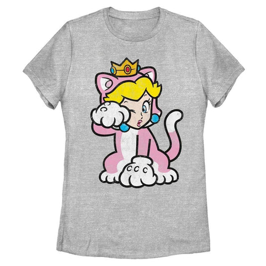 Super Mario Bros. - Cat Peach Solo - T-Shirt Apparel Fifth Sun