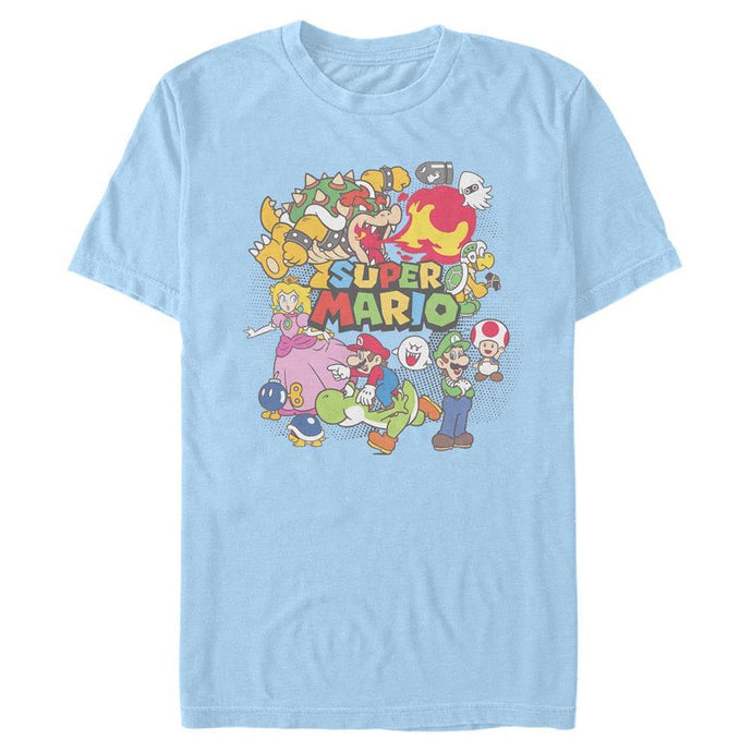 Super Mario Bros. - Color Collage - T-Shirt Apparel Fifth Sun