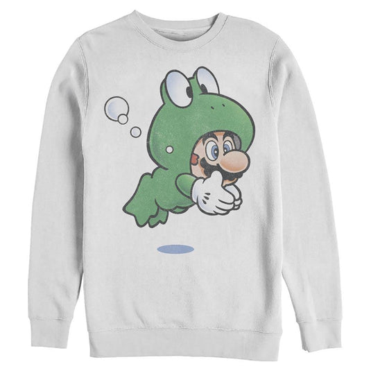 Super Mario Bros. - Mario Frog - Crewneck Sweatshirt Apparel Fifth Sun