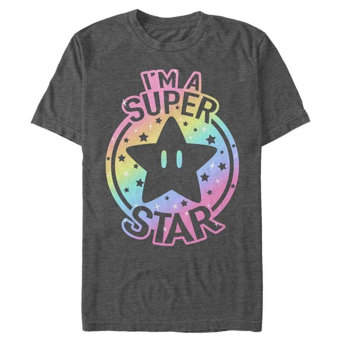 Super Mario Bros. - Mario Rainbow Super Star - T-Shirt Apparel Fifth Sun