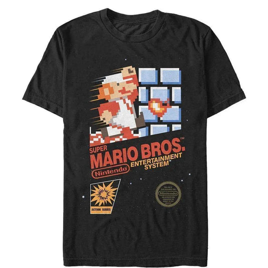 Super Mario Bros. - NES SMB Black Label - T-Shirt Apparel Fifth Sun