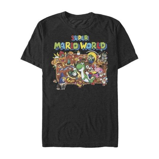 Super Mario Bros. - Super Mario World Map - T-Shirt Apparel Fifth Sun