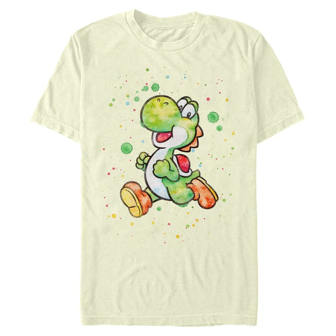 Super Mario Bros. - Watercolor Yoshi - T-Shirt Apparel Fifth Sun