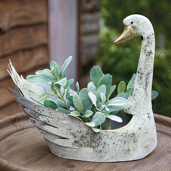 Rustic Cottage Swan Vessel Deal of the Day CT