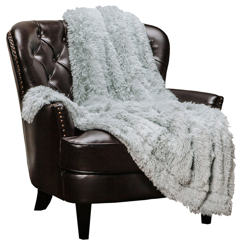 Load image into Gallery viewer, Solid Faux Long Fur Throw Blanket
