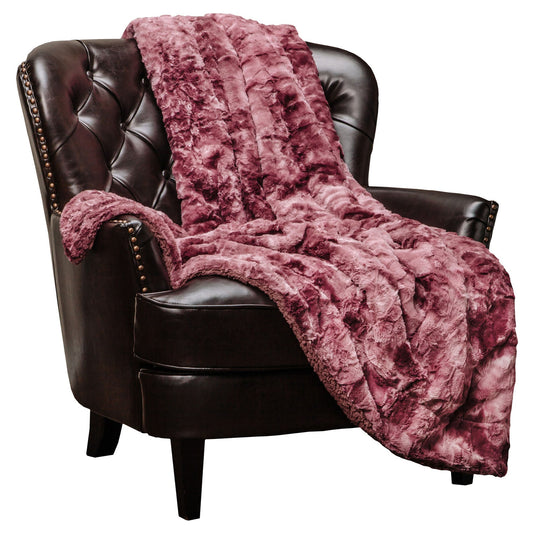 Wolf Faux Fur Throw Blanket