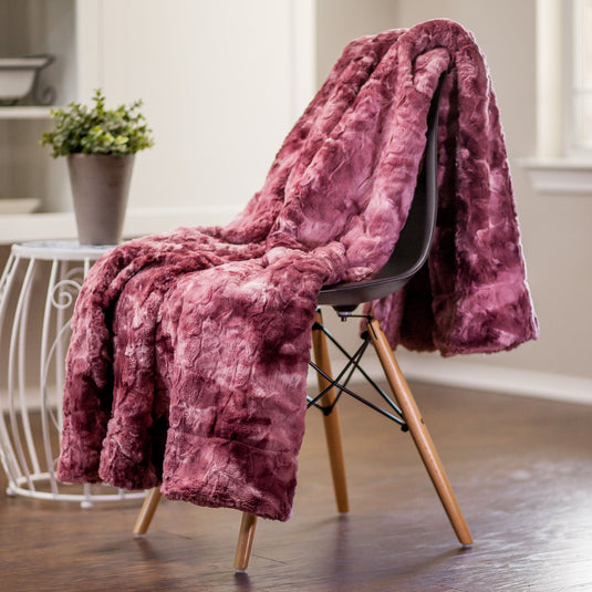 Wolf Faux Fur Throw Blanket