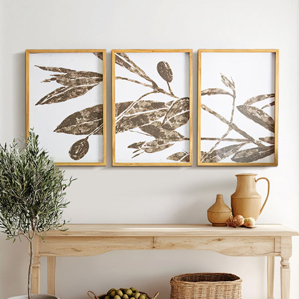 Olive Branch Framed Triptych Art, Set of 3 Whats trending KAL